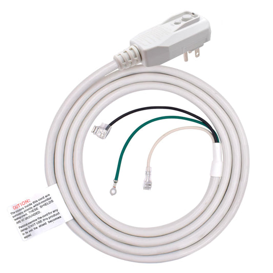 ELEGRP 14AWG LCDI Power Cord Plug for Air Conditioner, 7.5FT, 120V 15A, 1800W, Leakage Detection, NEMA 5-15P, UL Certified