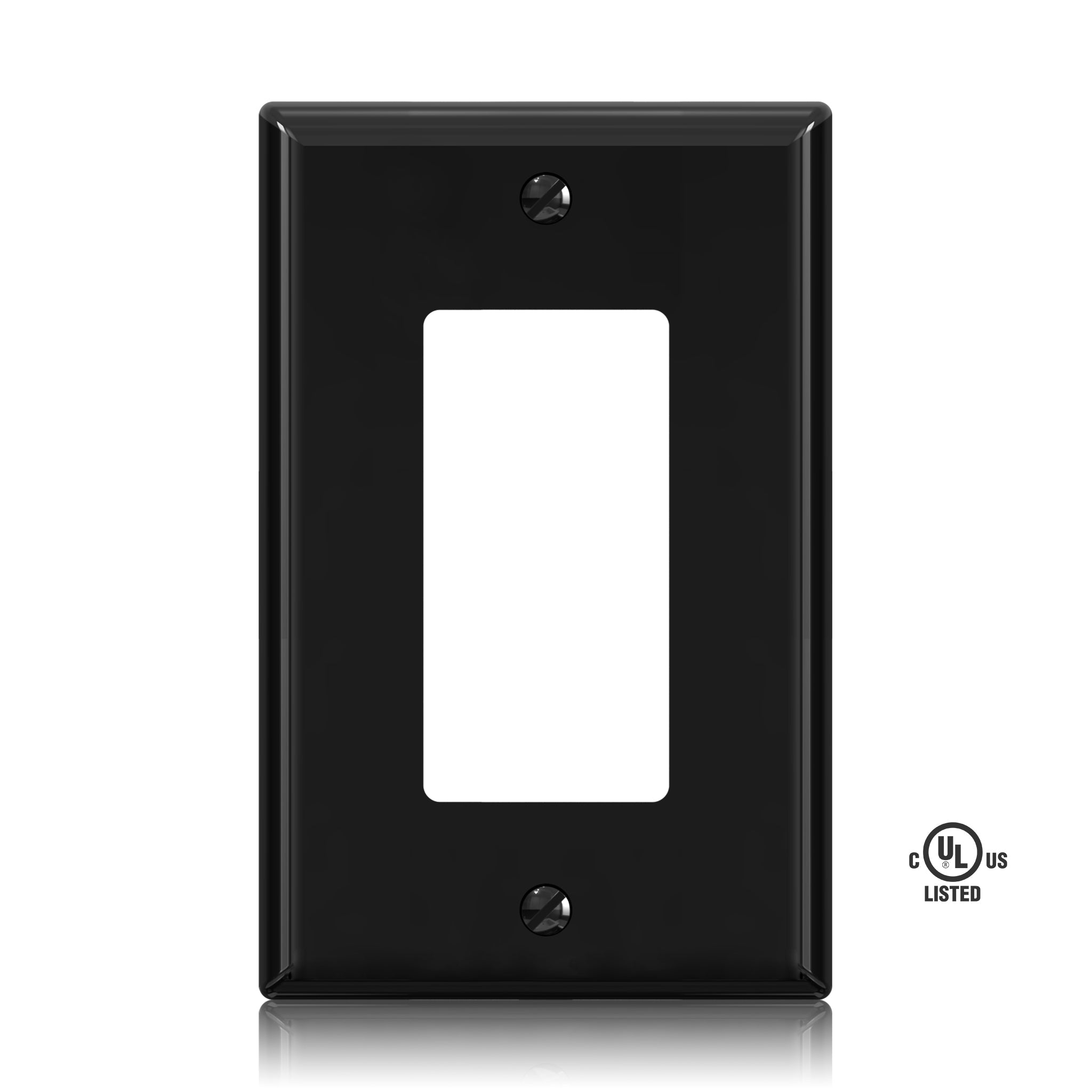 ELEGRP Glossy  1-Gang 2-Gang 3-GangMid-Size Wall Plate, 5 Pack