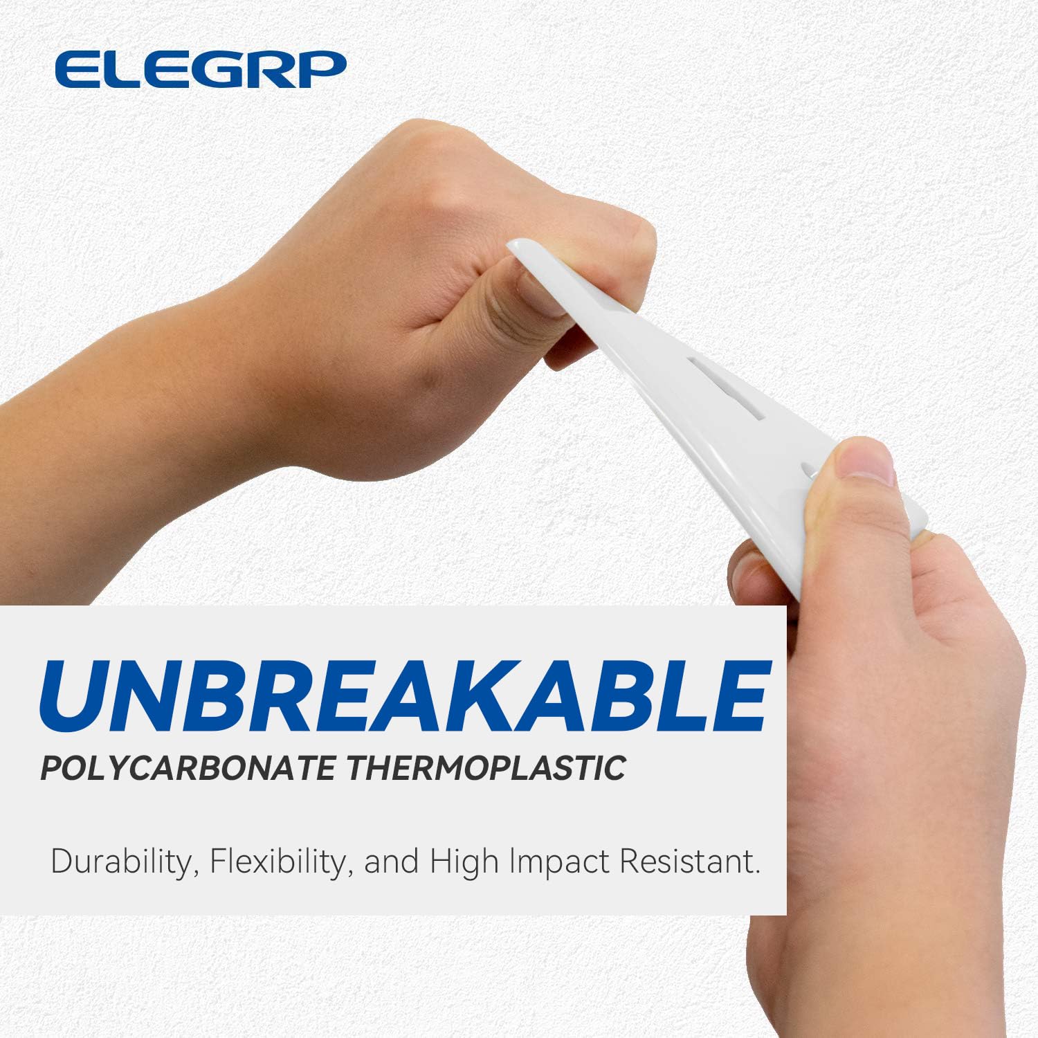 ELEGRP Toggle Switch Wall Plates, Mid-Size 1-Gang & 2-Gang Unbreakable Thermoplastic Covers for Toggle Dimmer Switches, UL Listed