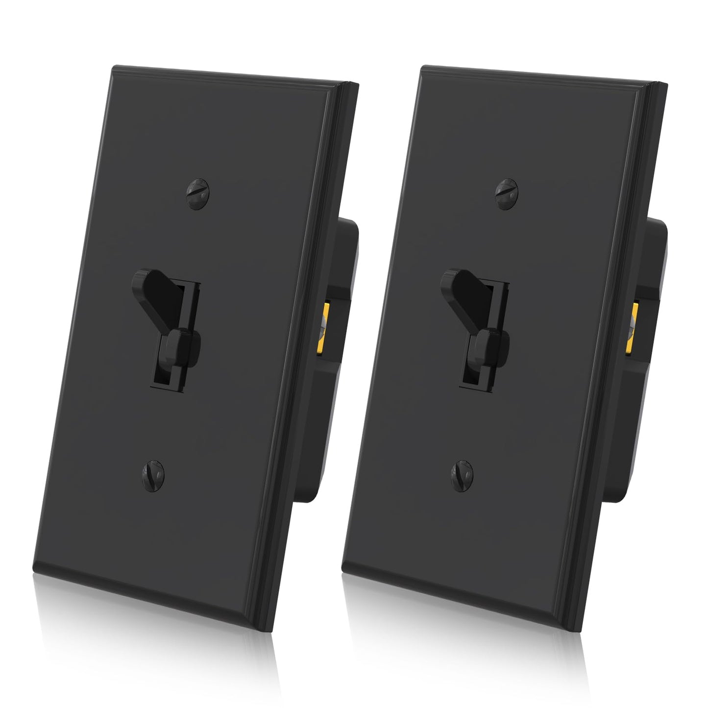 ELEGRP Digital Toggle Dimmer Switch, Single-Pole/3-Way, for LED, CFL, Incandescent Bulbs, Wall Plate Included, UL Listed