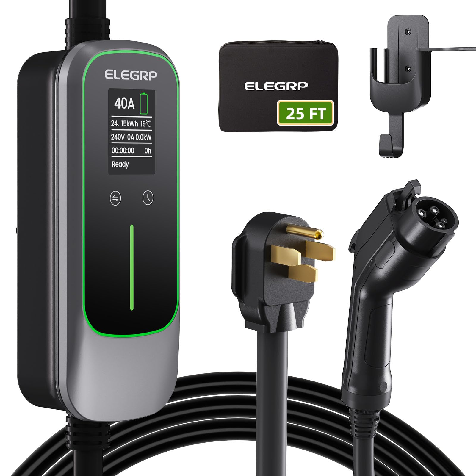 Fast Level 2 J1772 NEMA 14-50 Type EV Portable Charger