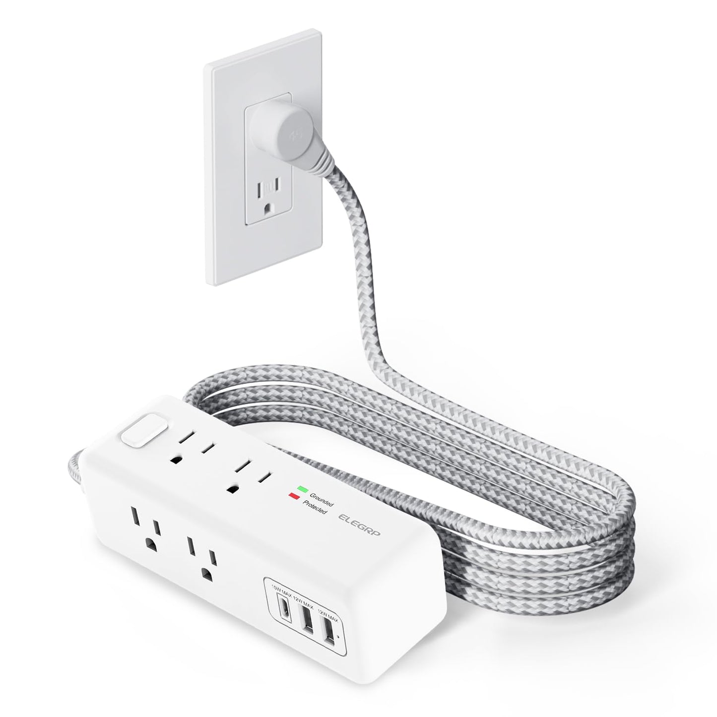 ELEGRP Travel Power Strip