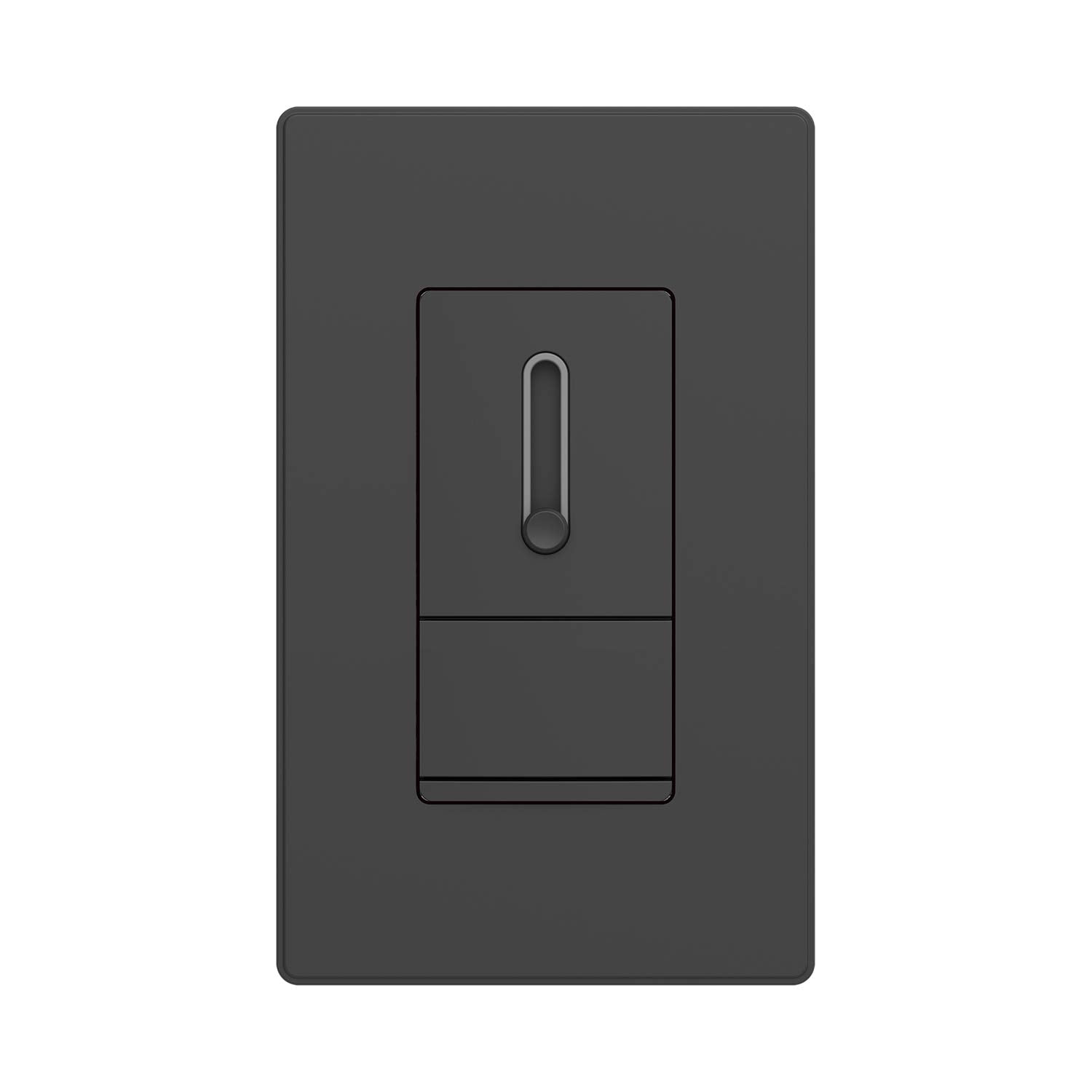 ELEGRP Slide Dimmer Switch, Single Pole or 3-Way, for LED, CFL, Incandescent Bulbs, Full Control with Preset, Rocker Paddle, Wall Plate Included