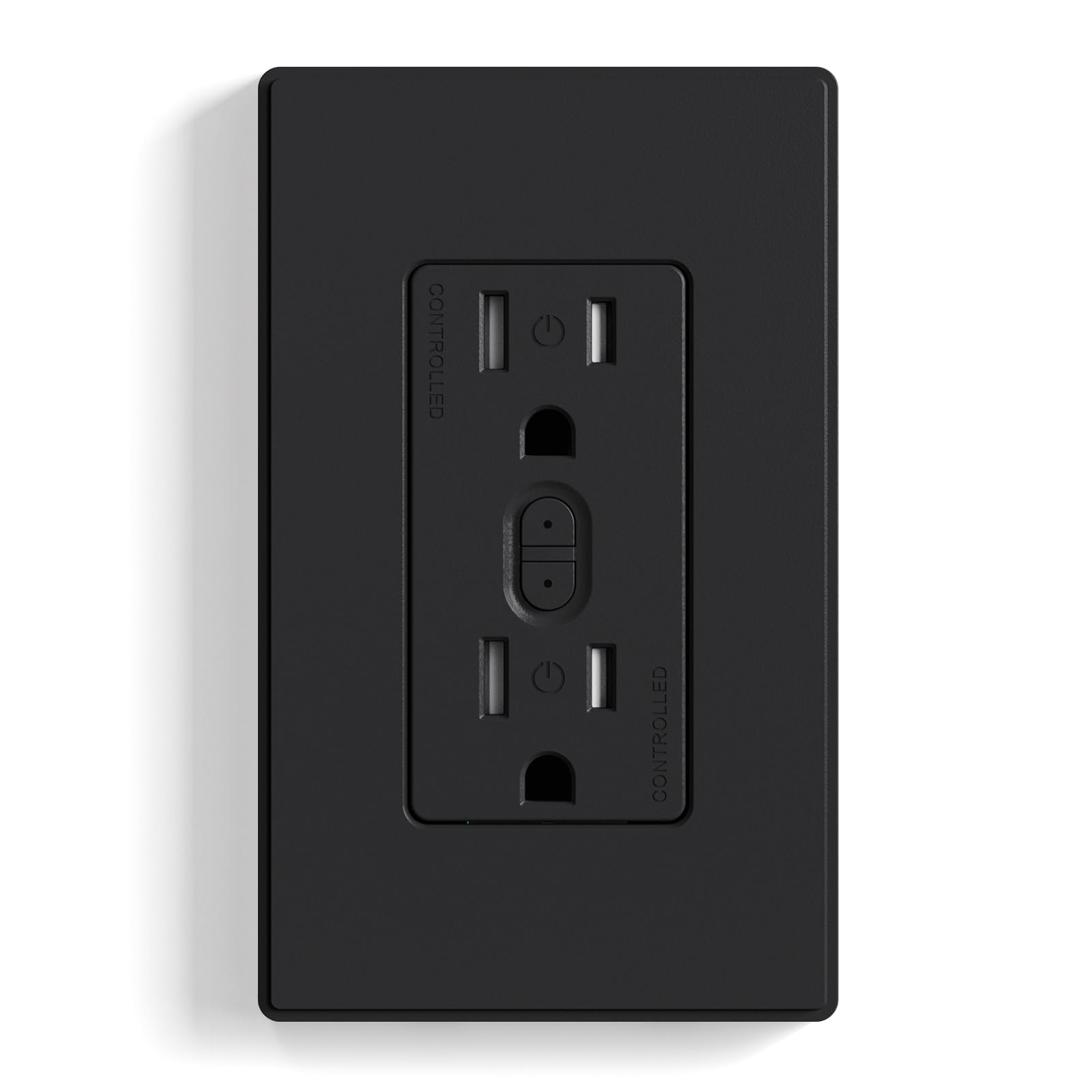 ELEGRP Smart In-Wall Outlet, 2.4GHz Wi-Fi Receptacle, Alexa & Google Assistant Compatible, 2 Individually Controlled Outlets, UL Listed