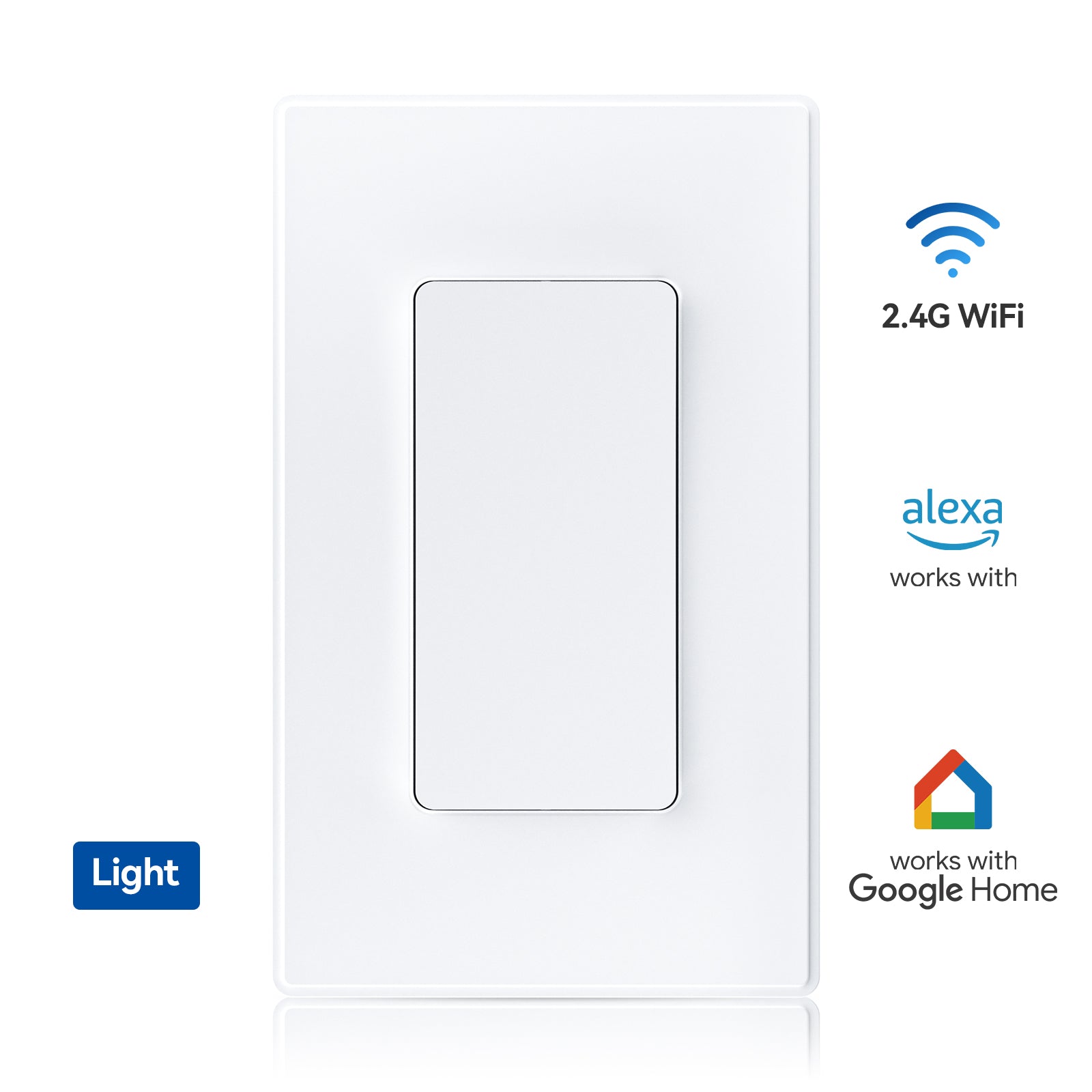 Wi-Fi Smart Light Dimmer Switch with Voice & App Control