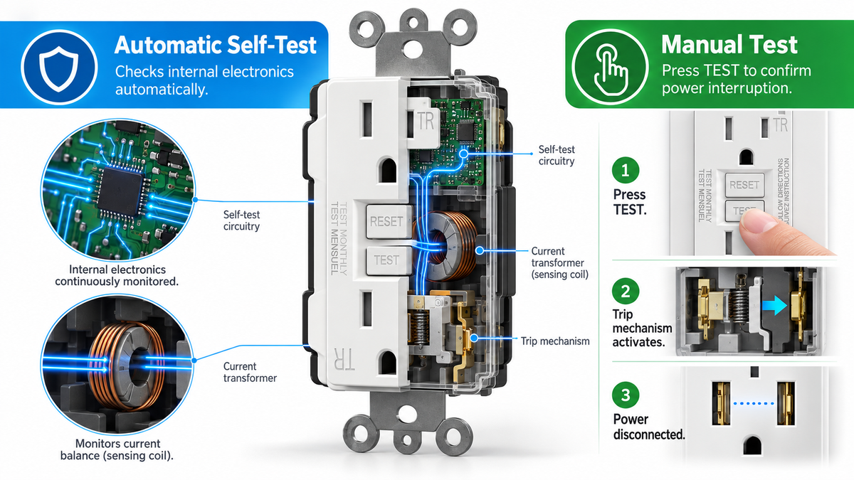 Self-Test GFCI Outlets Explained: Test, Reset, and Indicator Lights