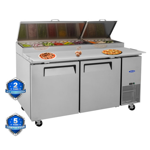 Commercial Refrigerator Pizza Prep Table 67 IN 20.3 CU