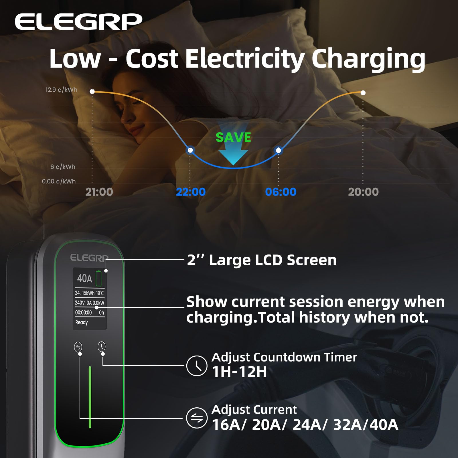Fast Level 2 J1772 NEMA 14-50 Type EV Portable Charger