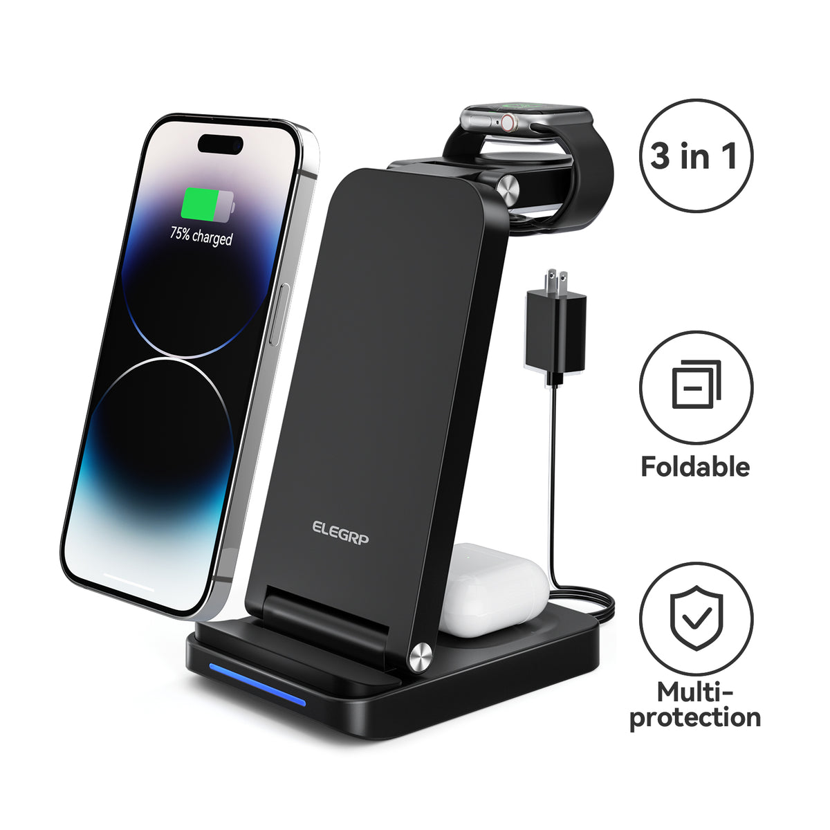 Wireless Foldable Charging Station