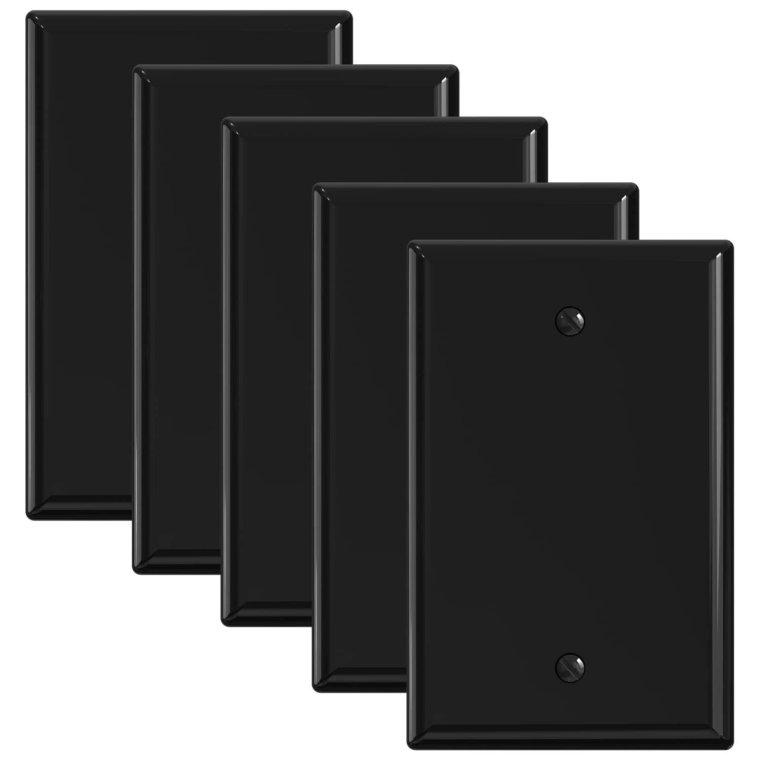 5x3 Inch Outlet Cover Decorator Wall Plate 1-Gang Duplex Electrical Outlet Cover Plates,Unbreakable Polycarbonate Thermoplastic, White (4-Pack, Single Duplex Decorative Switch Plate - View #10