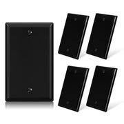 ELEGRP Blank Wall Plate Cover, Durable Polycarbonate, Glossy Finish, Easy Installation, 1-Gang & 2-Gang, UL Listed