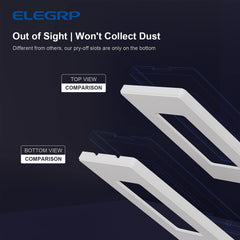 ELEGRP Screwless Decorative Receptacle Wall Plate Covers Matte 1Gang、2Gang、3Gang（5 Pack）