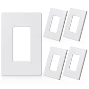 ELEGRP Screwless Decorative Receptacle Wall Plate Covers, Matte Finish, 1-Gang, 2-Gang, 3-Gang , Unbreakable Thermoplastic