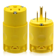 15A 125V, Straight Blade Electrical Plug and Connector, NEMA 5-15R/P, 2-Pole 3-Wire
