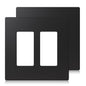 ELEGRP - Screwless Decorative Receptacle Wall Plate Covers, Matte Finish, Unbreakable Thermoplastic