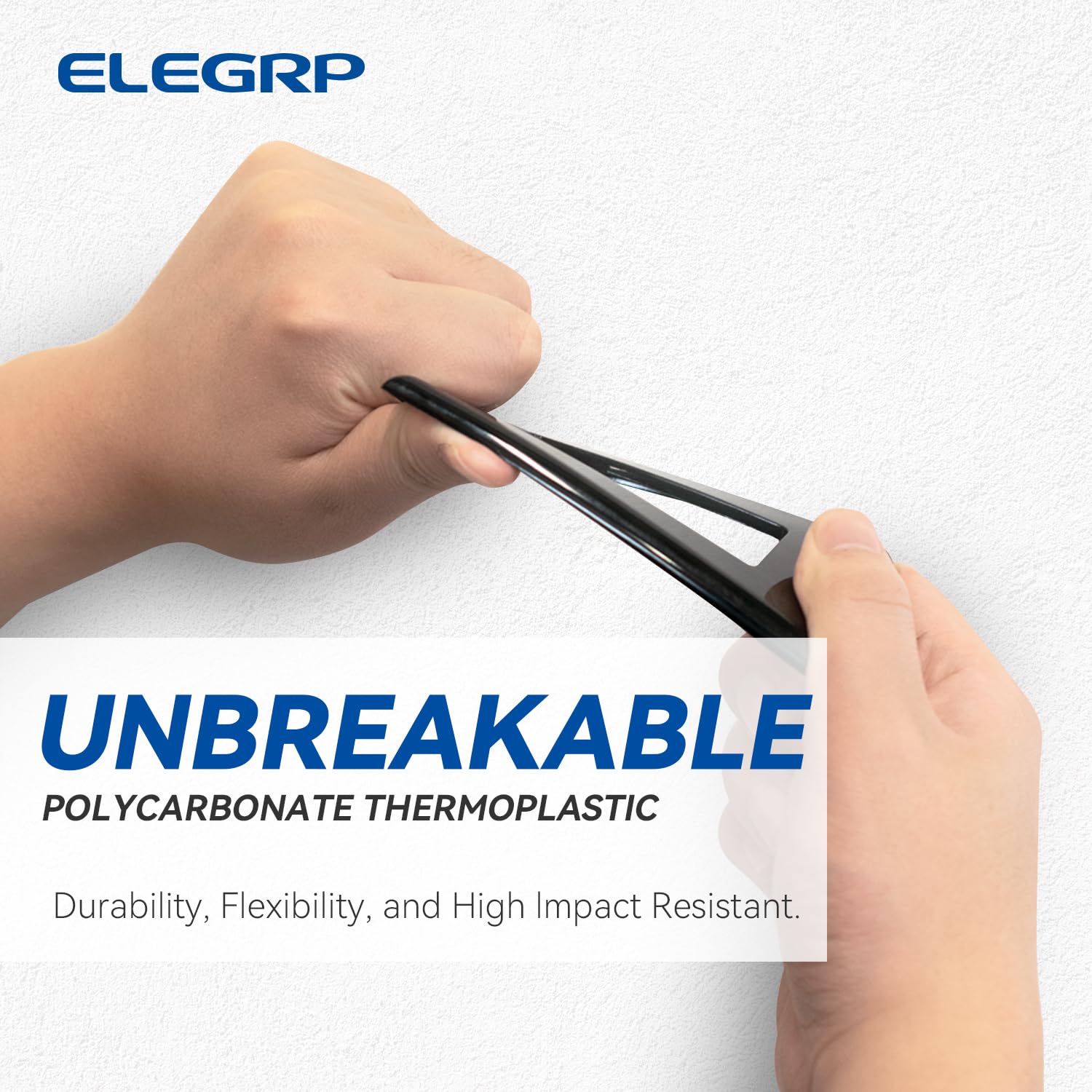 ELEGRP Glossy  1-Gang 2-Gang 3-GangMid-Size Wall Plate, 5 Pack