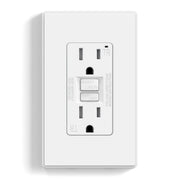 Outdoor GFCI Outlet, 15A/20A, Self-Test, Weather & Tamper Resistant