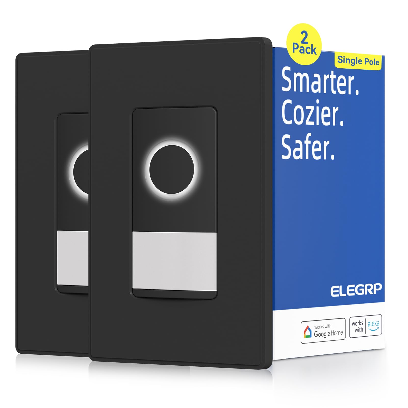 Wi-Fi Smart Motion Sensor Switch with Voice & App Control, Single Pole or 3-Way