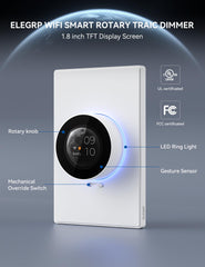 2024 new product ELEGRP WiFi smart rotating dimmer with 1.8-inch TFT display