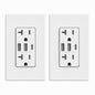 ELEGRP USB Outlet Receptacle, 3-Port USB-C Wall Outlet, 30W 6.0A High-Speed Charging, Tamper-Resistant, Screwless Wall Plate Included