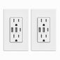 ELEGRP USB Outlet Receptacle, 3-Port USB-C Wall Outlet, 30W 6.0A High-Speed Charging, Tamper-Resistant, Screwless Wall Plate Included