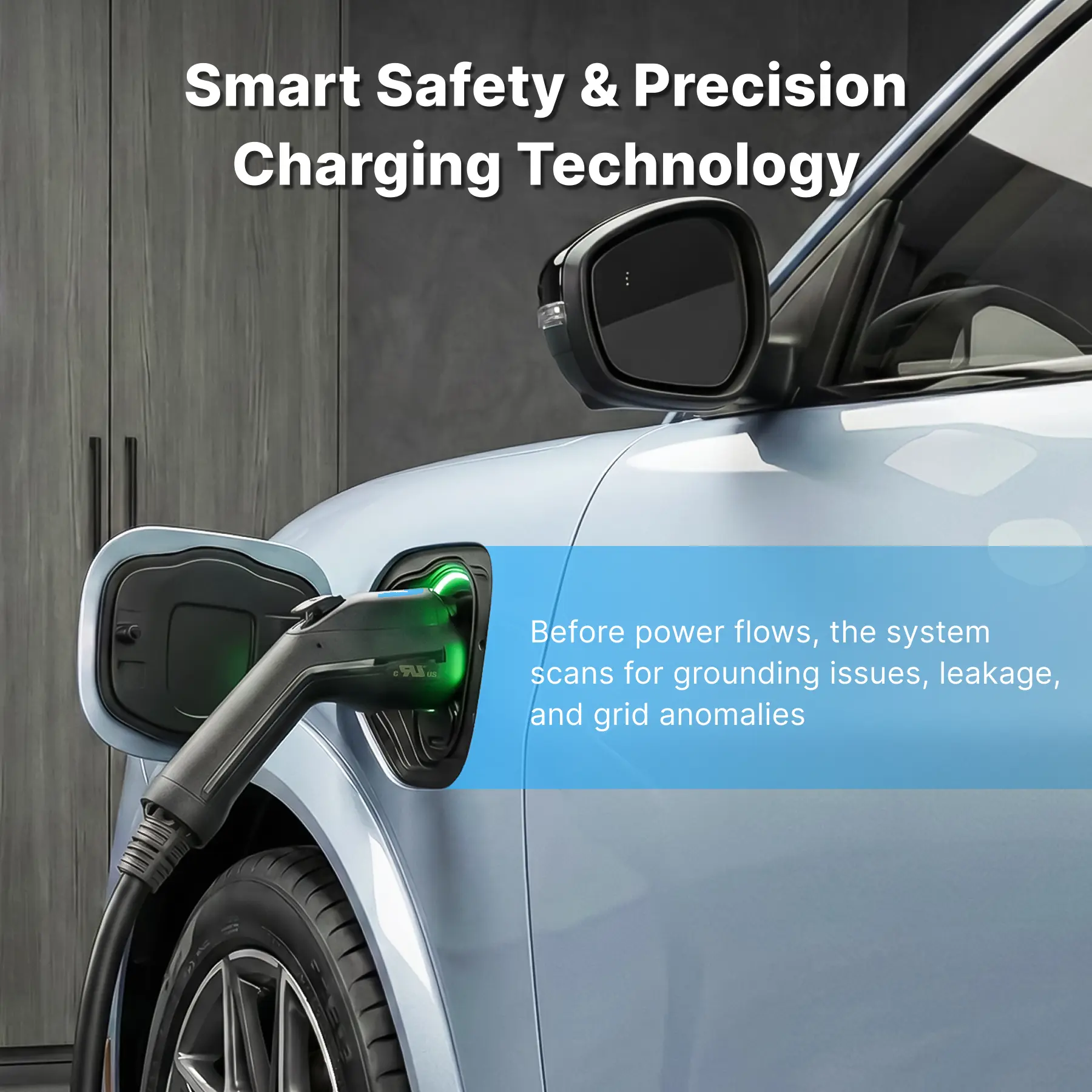 Flexible Level 1-2 J1772 EV Portable Charger with Dual Plug