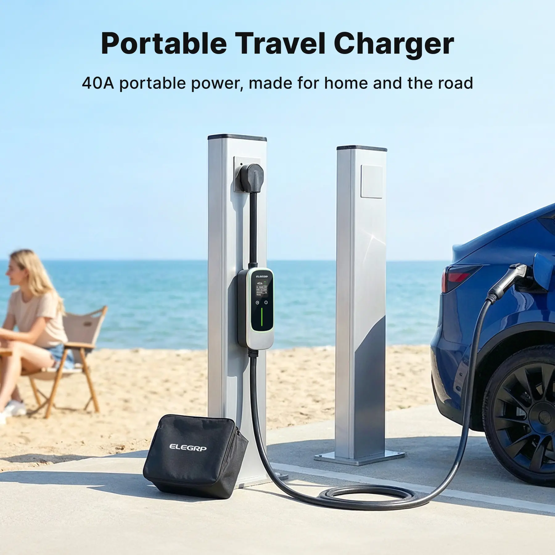 Fast Level 2 J1772 NEMA 14-50 Type EV Portable Charger