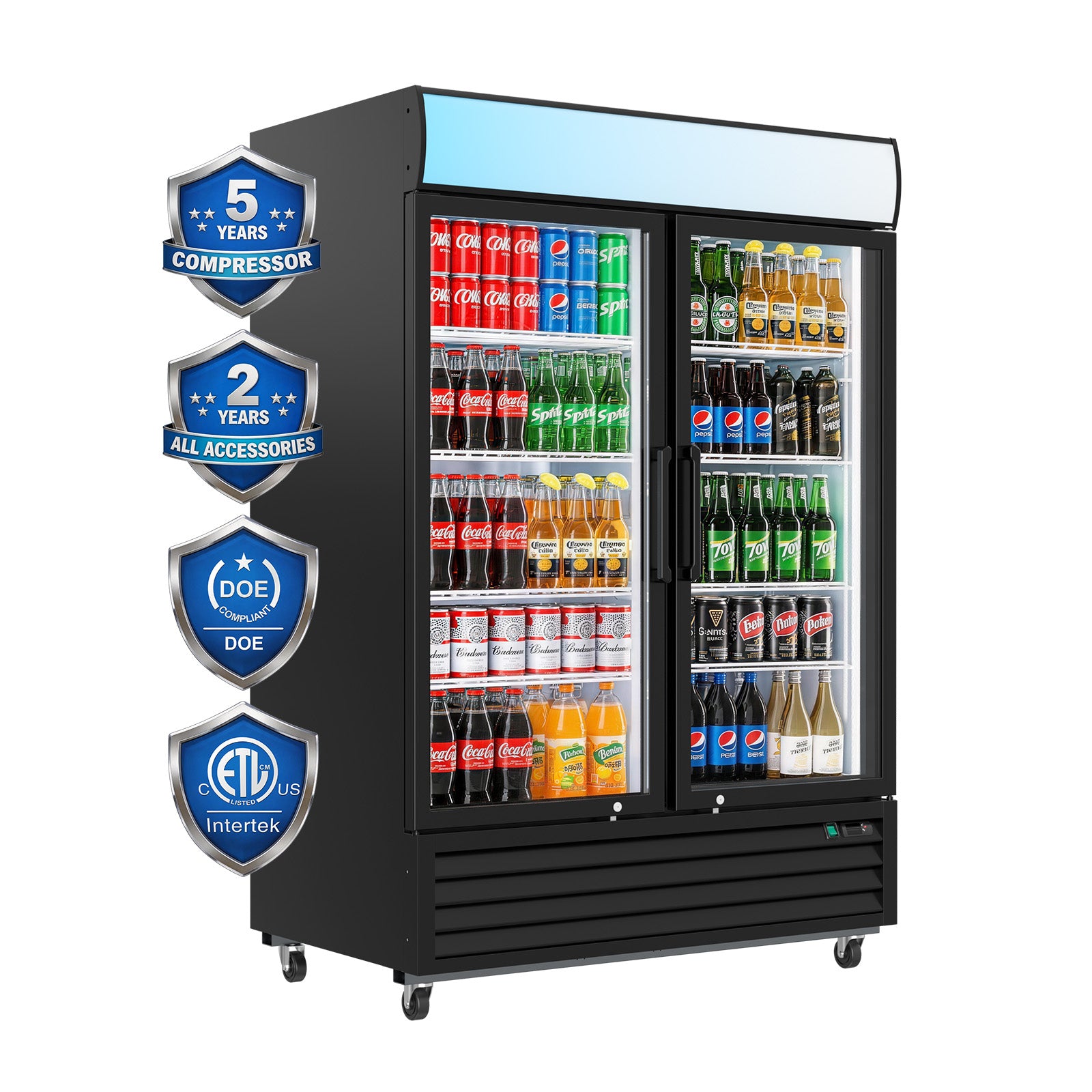Commercial Refrigerators glass door 44.7 CU
