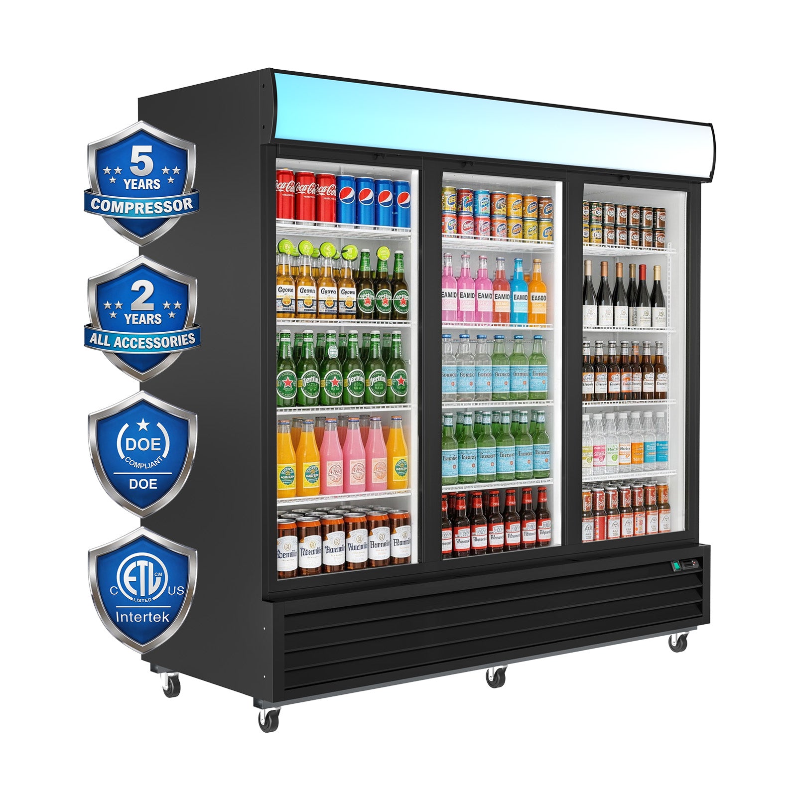 Commercial Refrigerators glass door 70 CU