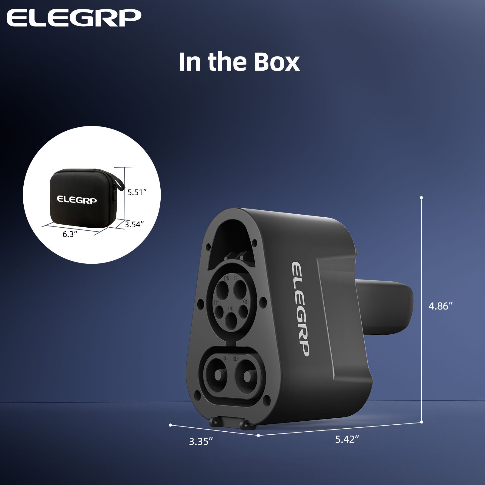 EV Charging Adapter 500A 1000V DC, CCS1 Charger to NACS Vehicle