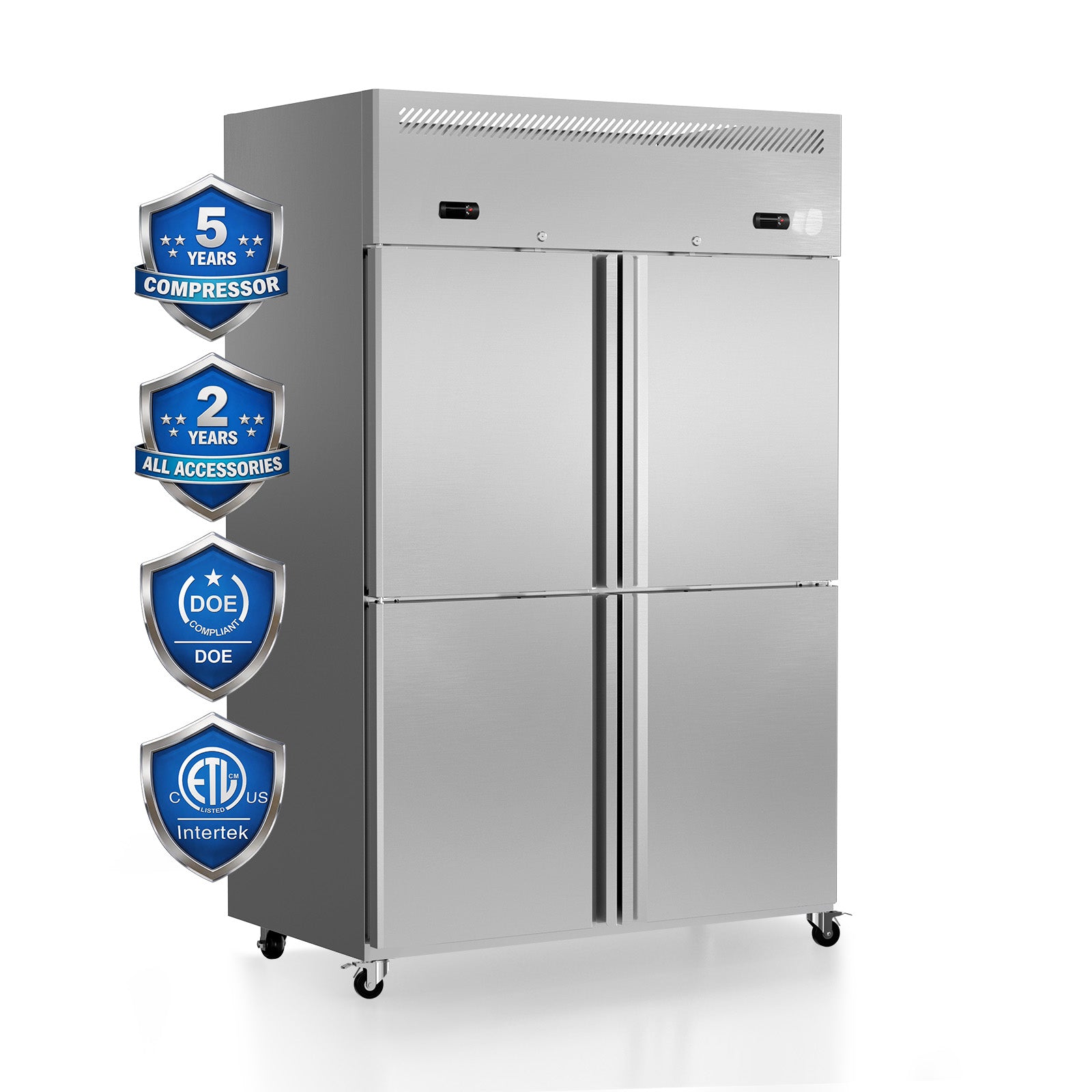 Commercial Refrigerator and Freezer Combo 48in