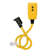 ELEGRP 15A Auto Reset GFCI Extension Cord with Single Outlet, 12/3 Heavy Duty SJTW Cable