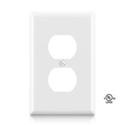 ELEGRP Duplex Receptacles Wall Plate Cover – Durable, Glossy Finish, UL Listed, Available in 1-Gang, 2-Gang, and 3-Gang