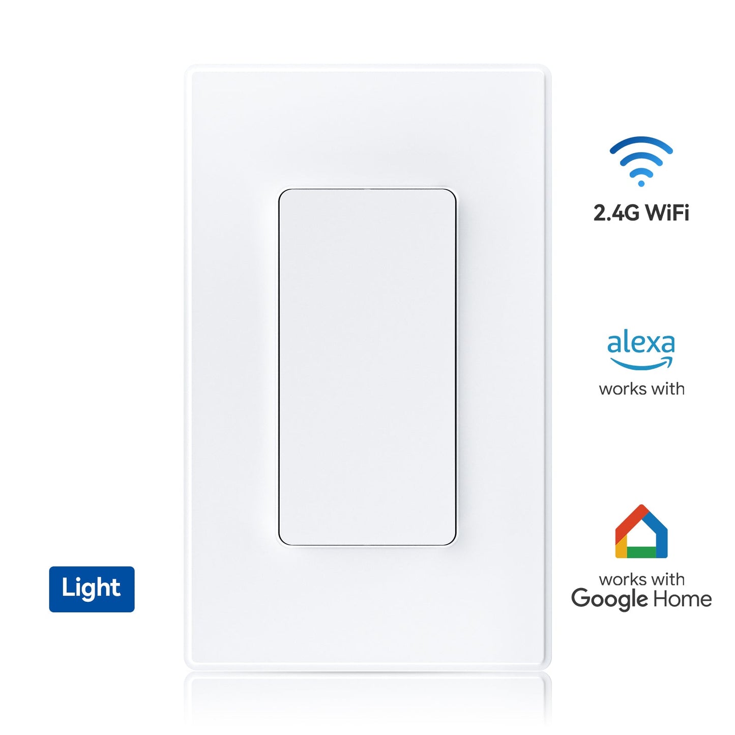 ELEGRP Smart Light Switches Single Pole or 3 Way 2.4GHzi