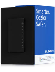 ELEGRP Smart Rocker Dimmer Switches Single Pole or 3 Way 2.4GHz Wi-Fi